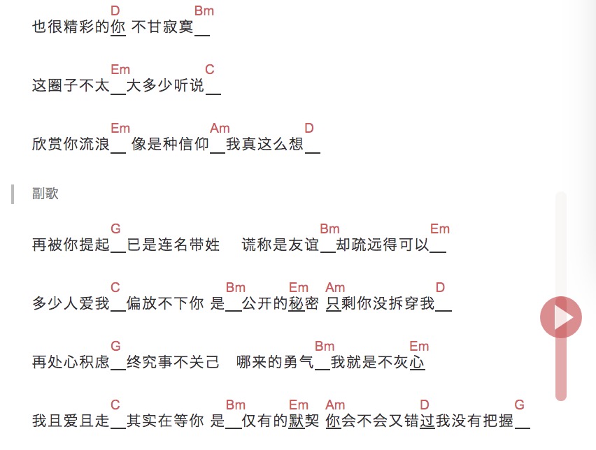 今日强烈推荐分享 ,《连名带姓》尤克里里演唱曲谱!简单又好听版!