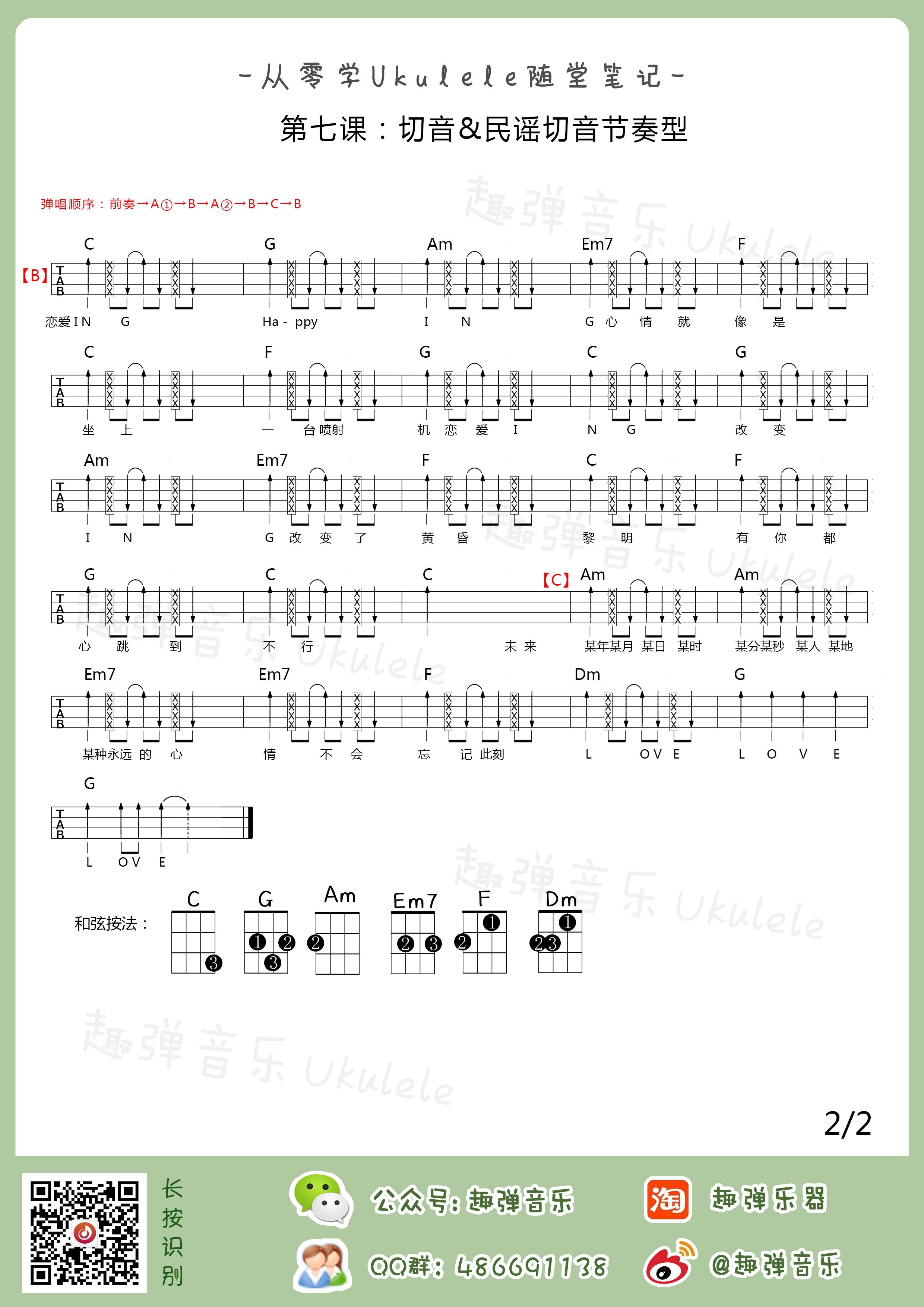 切音吉他教学图片