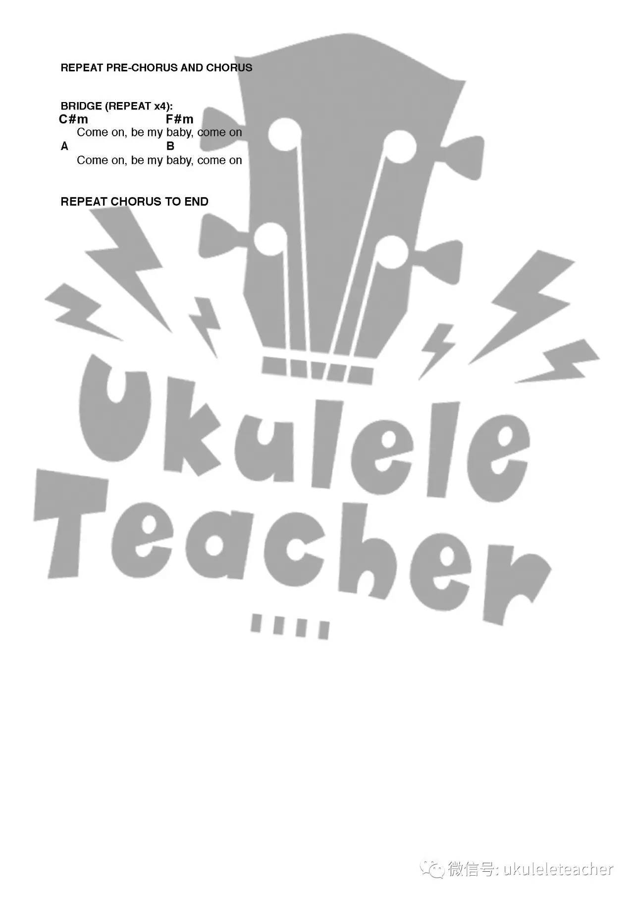 《shape of you》ukulele谱