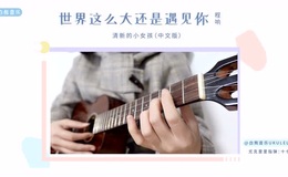 《世界那么大还是遇到你》尤克里里谱_指弹版四线谱_视频教程_白熊音乐
