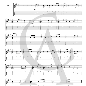 红河谷尤克里里谱 Chelsea Williams 标准调ukulele指弹谱(邱文辉)