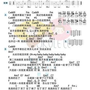 一口尤克里里谱_丁世光_ukulele伴奏谱_C调版(桃子鱼仔教室)