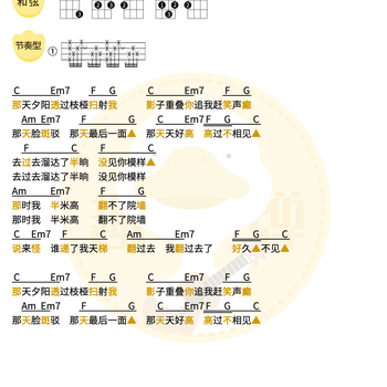 岁岁尤克里里谱 任素汐 C调演奏版ukulele谱(趣弹音乐)