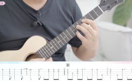 周杰伦《甜甜的》尤克里里谱_指弹独奏ukulele谱(喵了个艺)