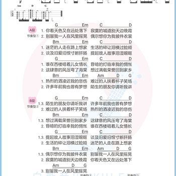《西楼儿女》尤克里里谱-海来阿木-G调弹唱伴奏ukulele谱(白熊音乐)