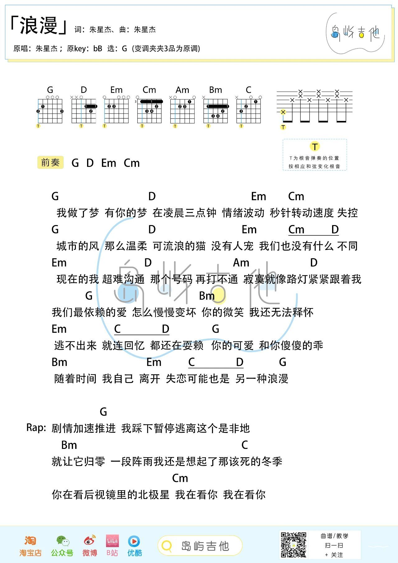 浪漫尤克里里谱-桃子鱼仔教室编配-第2张