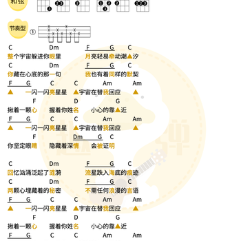 藏在你的名字里尤克里里谱 单依纯 C调和弦指法ukulele弹唱谱(趣弹音乐)