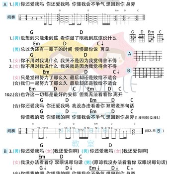 《在加纳共和国离婚》尤克里里谱_菲道尔/Doir大颖_弹唱伴奏ukulele谱_G调版(桃子鱼仔教室)