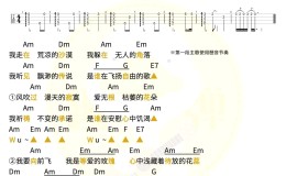 凤凰传奇《等爱的玫瑰》尤克里里谱 C调编配弹唱ukulele谱(趣弹音乐)