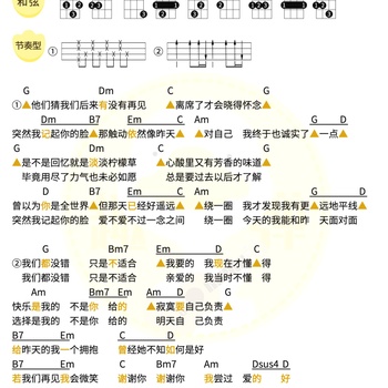 柠檬草的味道尤克里里谱_蔡依林_ukulele伴奏谱_G调版(趣弹音乐)