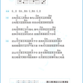 总有温柔关于你尤克里里谱_李晓宁_ukulele伴奏谱_C调版(白熊音乐)