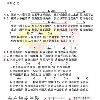 夜海的秘密尤克里里谱 昨夜派对 C调和弦ukulele谱(桃子鱼仔教室)