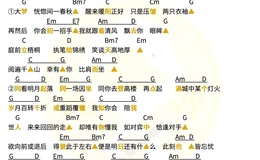 希林娜依高《华年不负》尤克里里谱 G调编配弹唱ukulele谱(趣弹音乐)