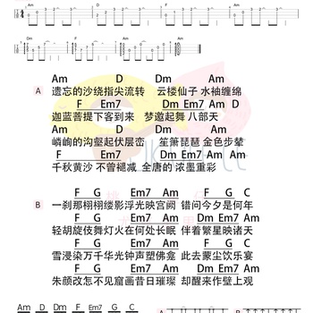 壁上观尤克里里谱_一颗小葱/张曦匀_ukulele伴奏谱_C调版(桃子鱼仔教室)